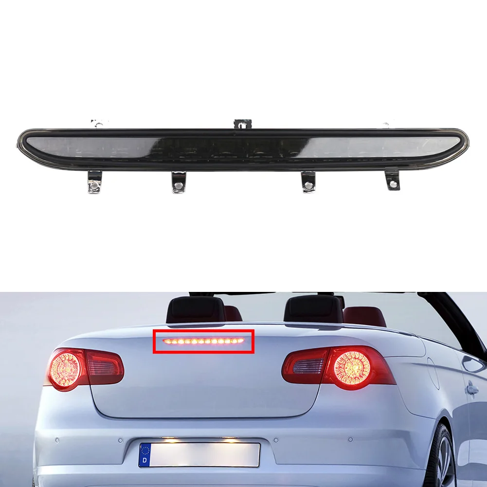 Car Third Brake Stop Light High Level Stop Lamp Black 1Q0945097B 1Q0945097A For VW Eos Facelift Models 2011-2016