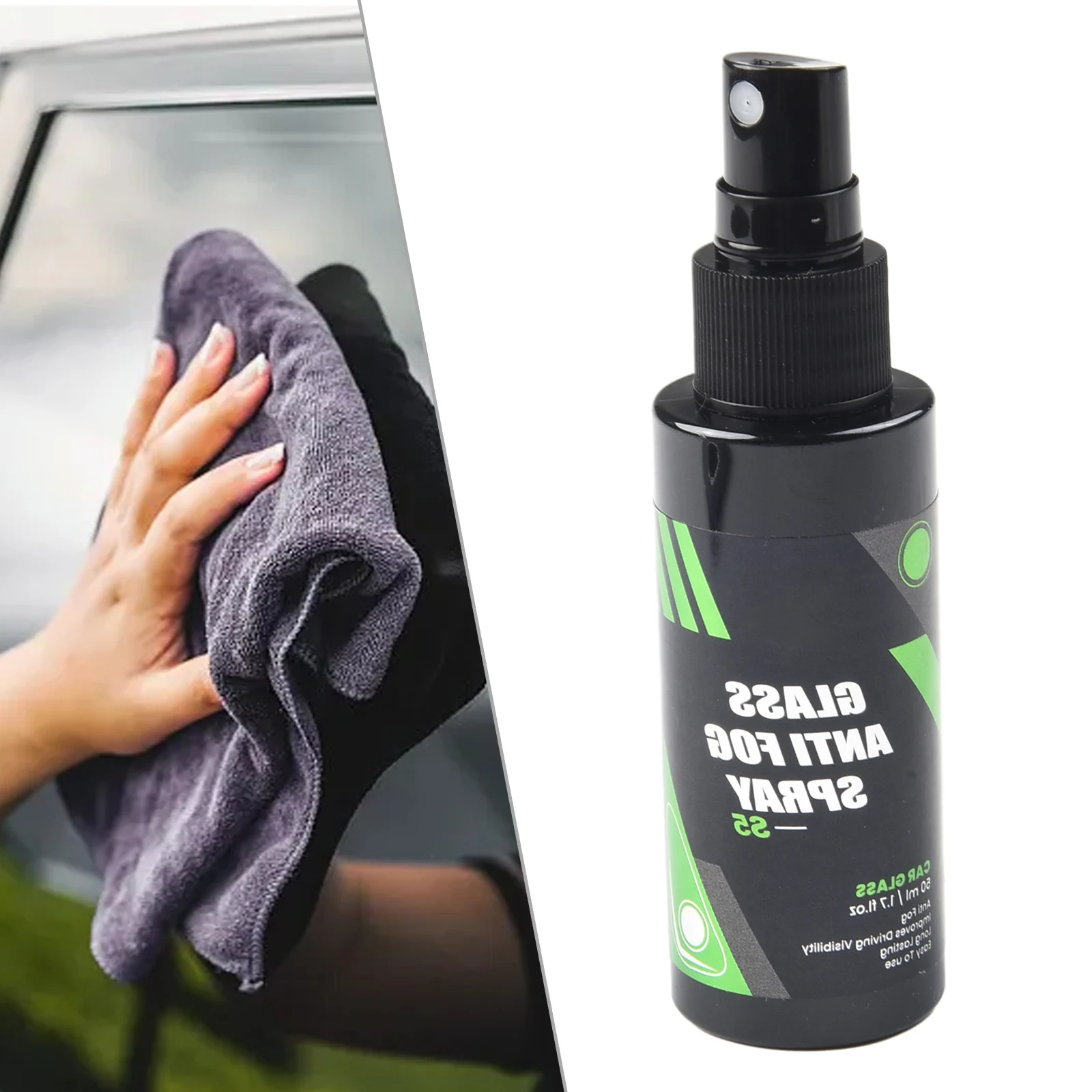 50ml Anti-fog Spray For Car Inside Glass Anti Fog Spray Prevents Fogging Anti-rain Liquid Auto Rearview Mirror Polish