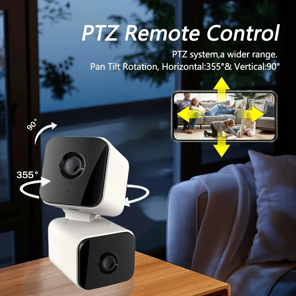 Imagem -02 - Tuya 4k 8mp Ptz Wifi Câmera de Segurança Lente Dupla ao ar Livre sem Fio Tela Dupla Câmera ip Rastreamento Automático Vídeo Áudio Vigilância Cam