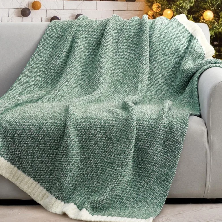 

2024 New Class A Half Velvet Blanket Customized Soft Home Soft Furnishing Knitted Blanket Thick Blanket