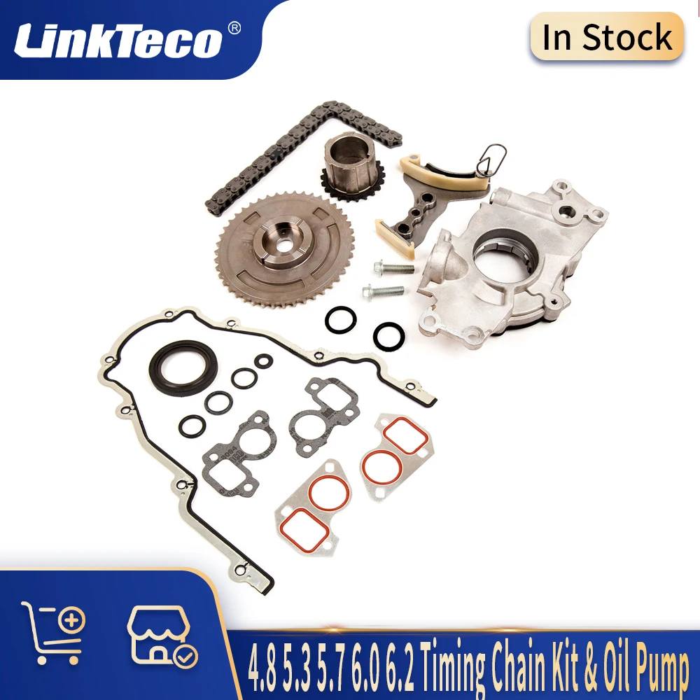 

Auto Engine Parts Timing Chain Cover Gasket Oil Pump Kit 4.8 5.3 6.0 6.2 L For CADILLAC CHEVROLET GMC WORKHORSE ISUZU SAAB BUICK