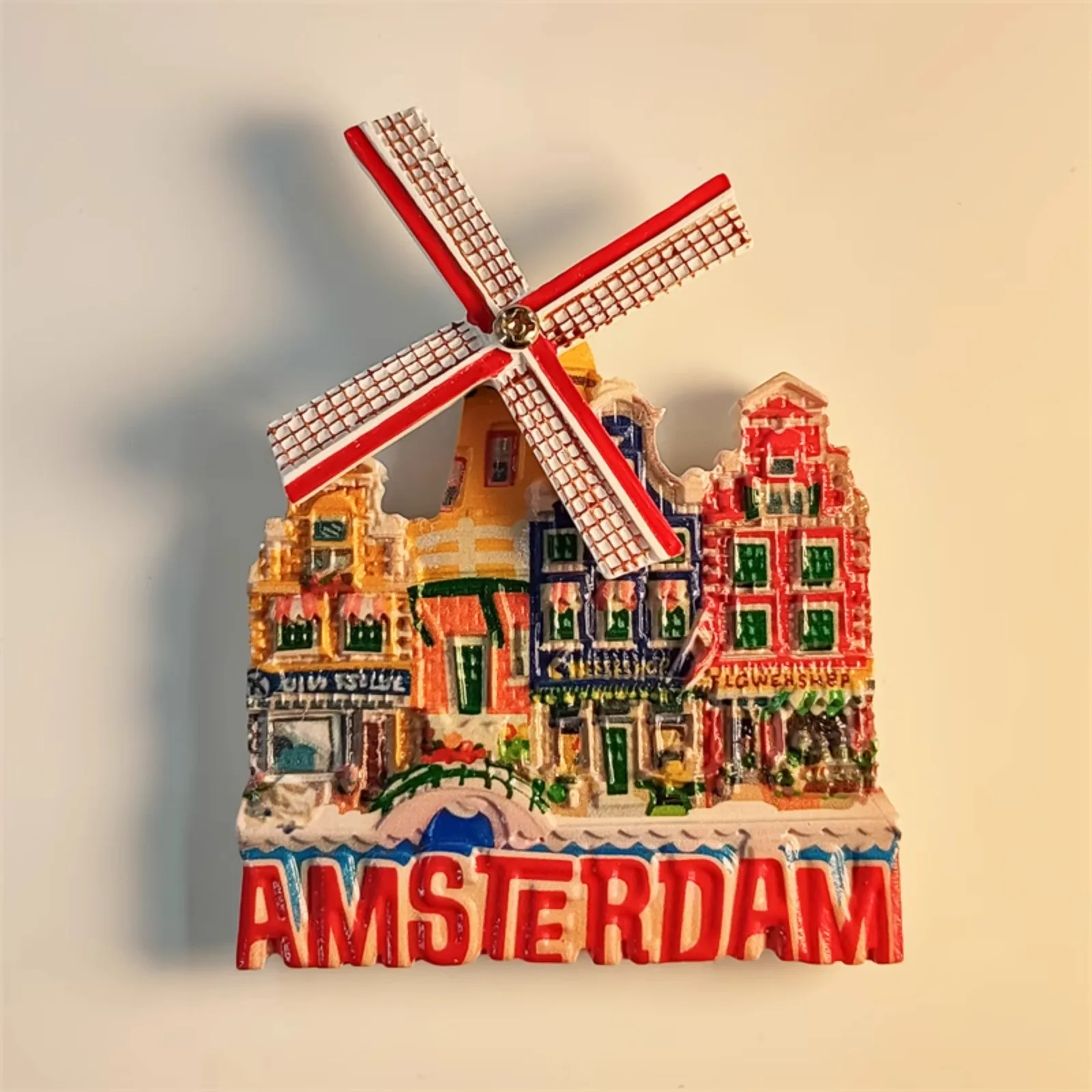 Amsterdam Windmill Refrigerator Magnets Home Decor Fridge Stickers Hand-painted Netherlands Holland Souvenir Gifts Collection