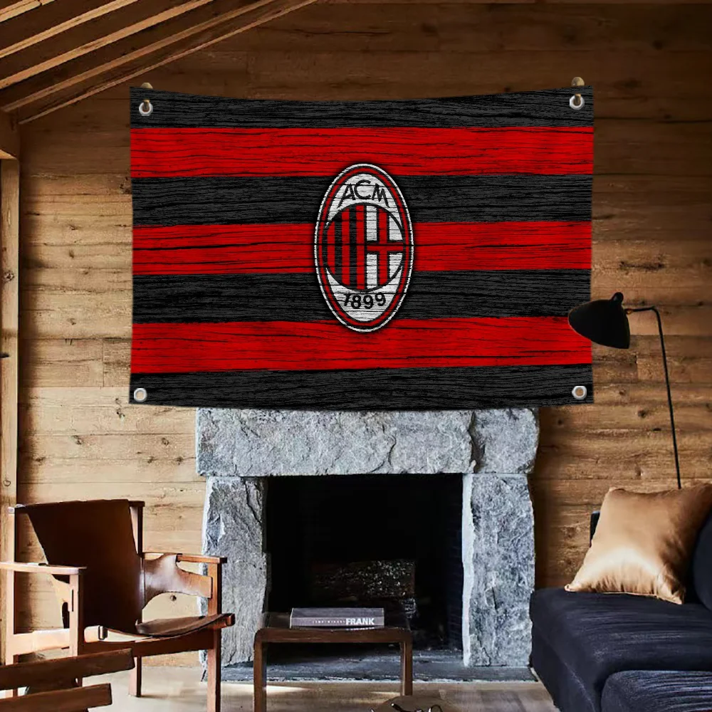 Garden Flag Penetration Flag Outdoor Decorations A.C. Milan Decor Room Aesthetic Funny Flags and Banners Wall Decoration Garage