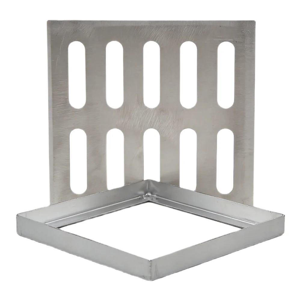 Brushed Finish Stainless Steel Drainage Cover for Outdoor Floor Channels Providing Safe Traction and Effective Rainwater Removal