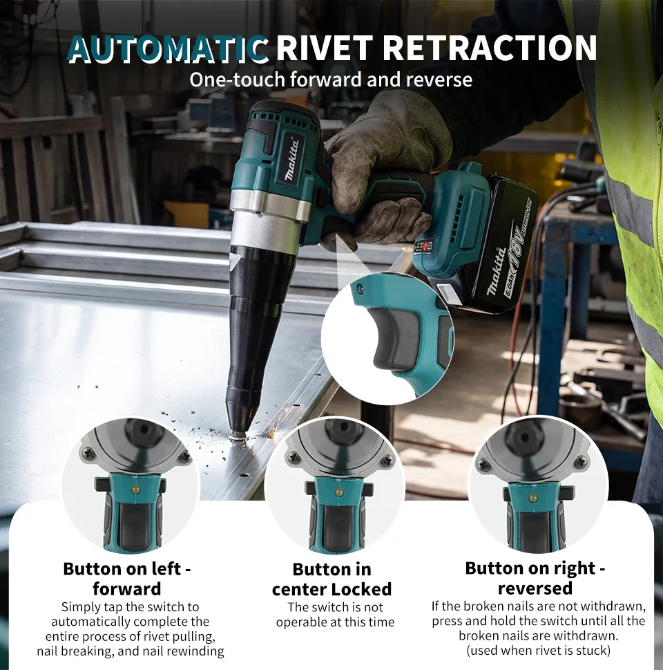 rivet gun LED light