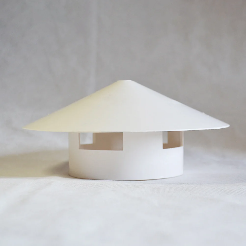 

Chimney Rainproof Cover PVC Strong Bearing Capacity Long Service Life Roof Vent Caps Waterproof Chimney Rain Cap
