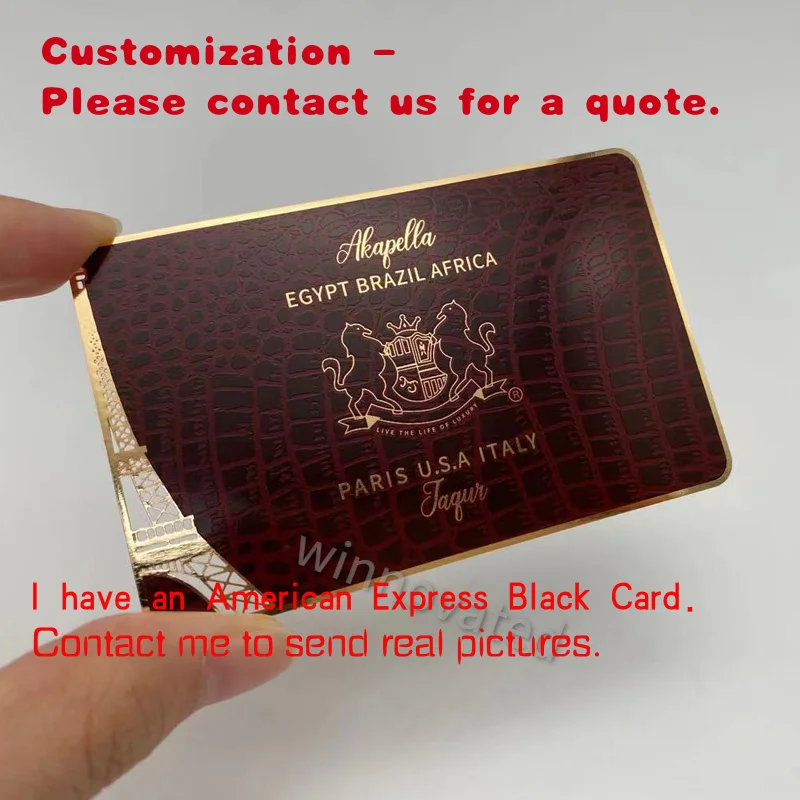 

custom.1 mm Business Metal Customizable Cards .8mm