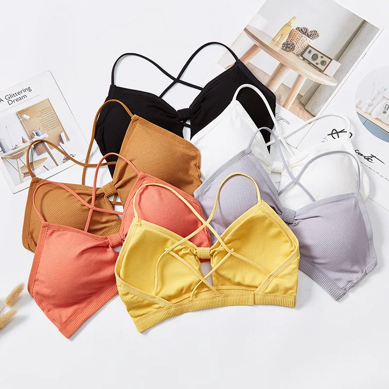

Women Cross Strap Sports Bra Push Up Top Women Yoga Gym Crop Tops Brassiere Femme Fitness Tops Sport Breathable Bras Топ Женский