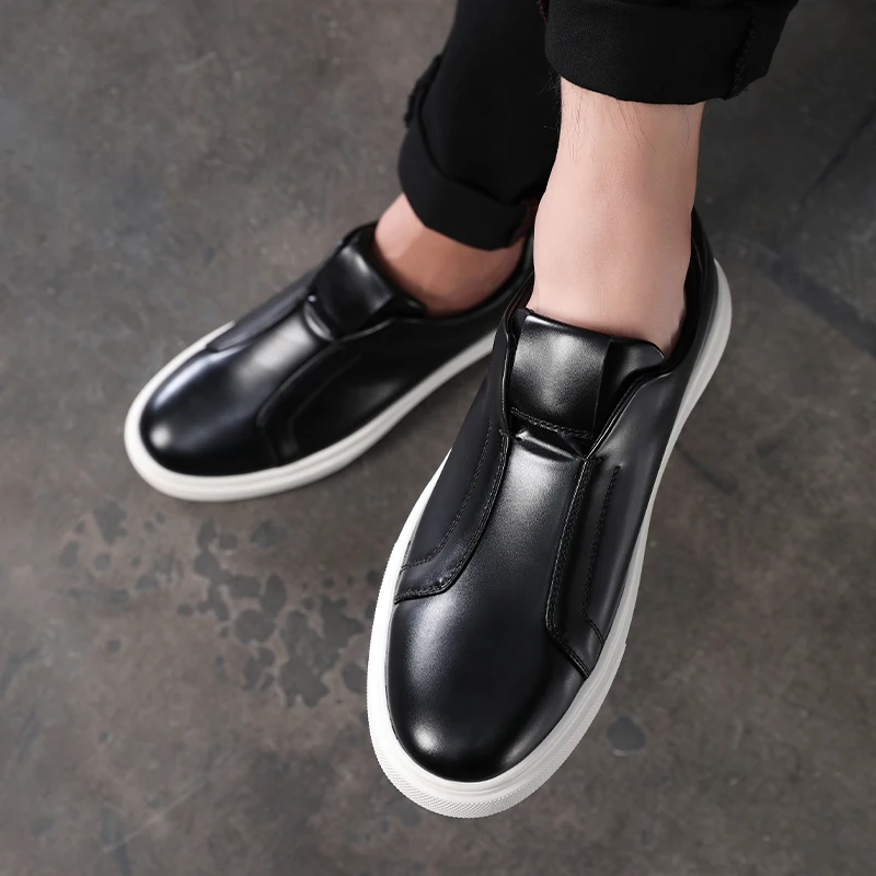 Four season casual men\'s board shoes Trendy and versatile minimalist style Leisure Business Office Outdoor quality shoes-46 New