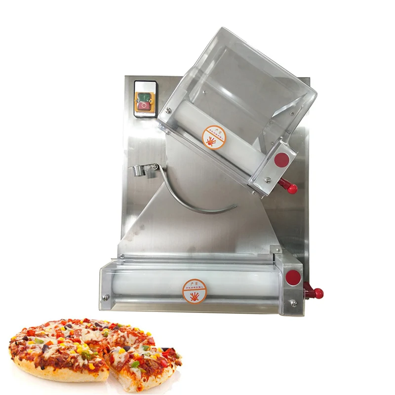 Automatic electric pizza dough moulder forming machine base roller pizza dough press stretching machine