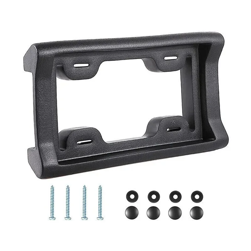 1pcs Protective Crashproof Car License Plate Cover Frame Front Bumper Guard Thick Screws Rubber Sets For Cars SUVs And Vans