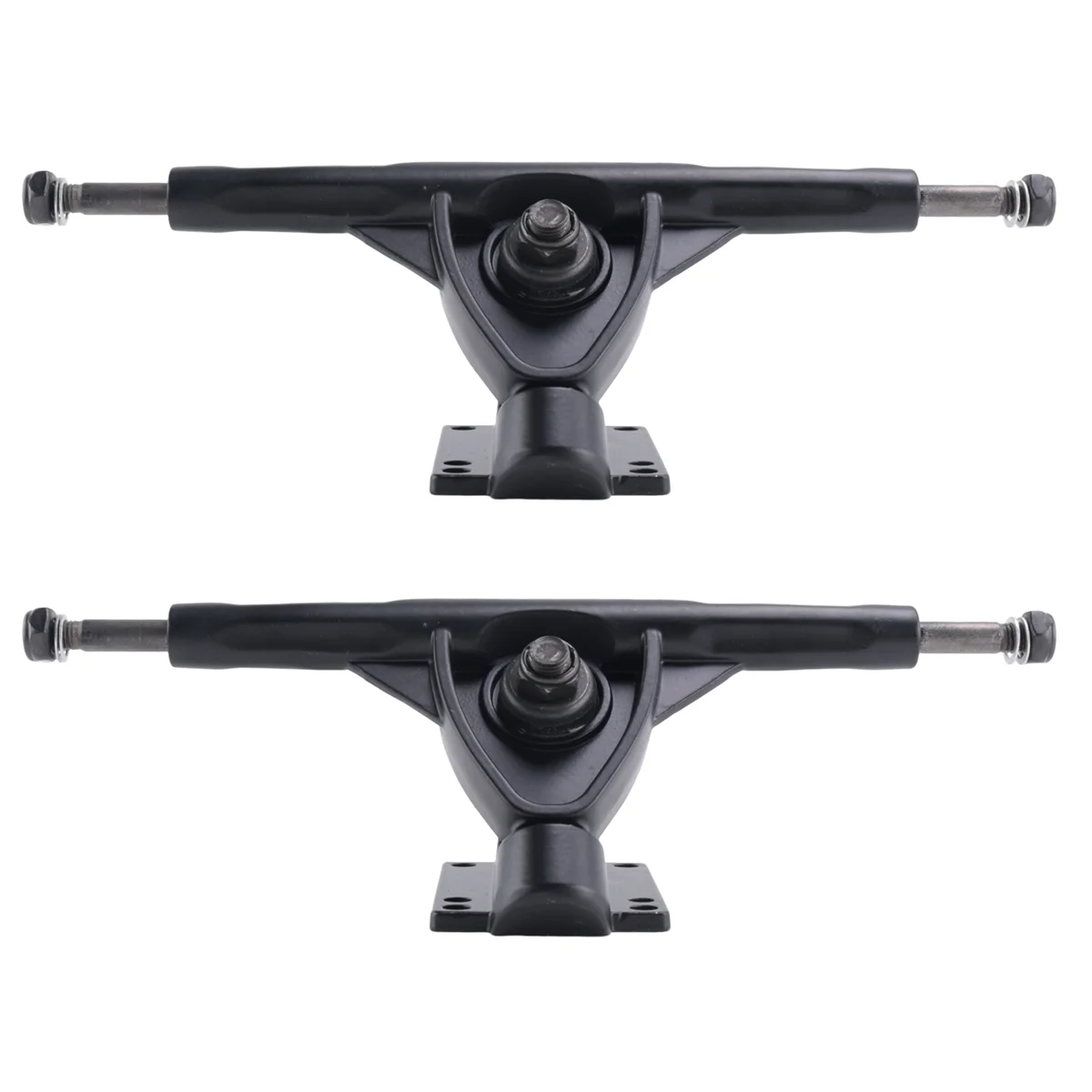 AMSC 7 بوصة LongBoard Trucks Skateboard Truck لجسر مسطح من الألومنيوم العالمي Longboard Skate Board Bracket، أسود