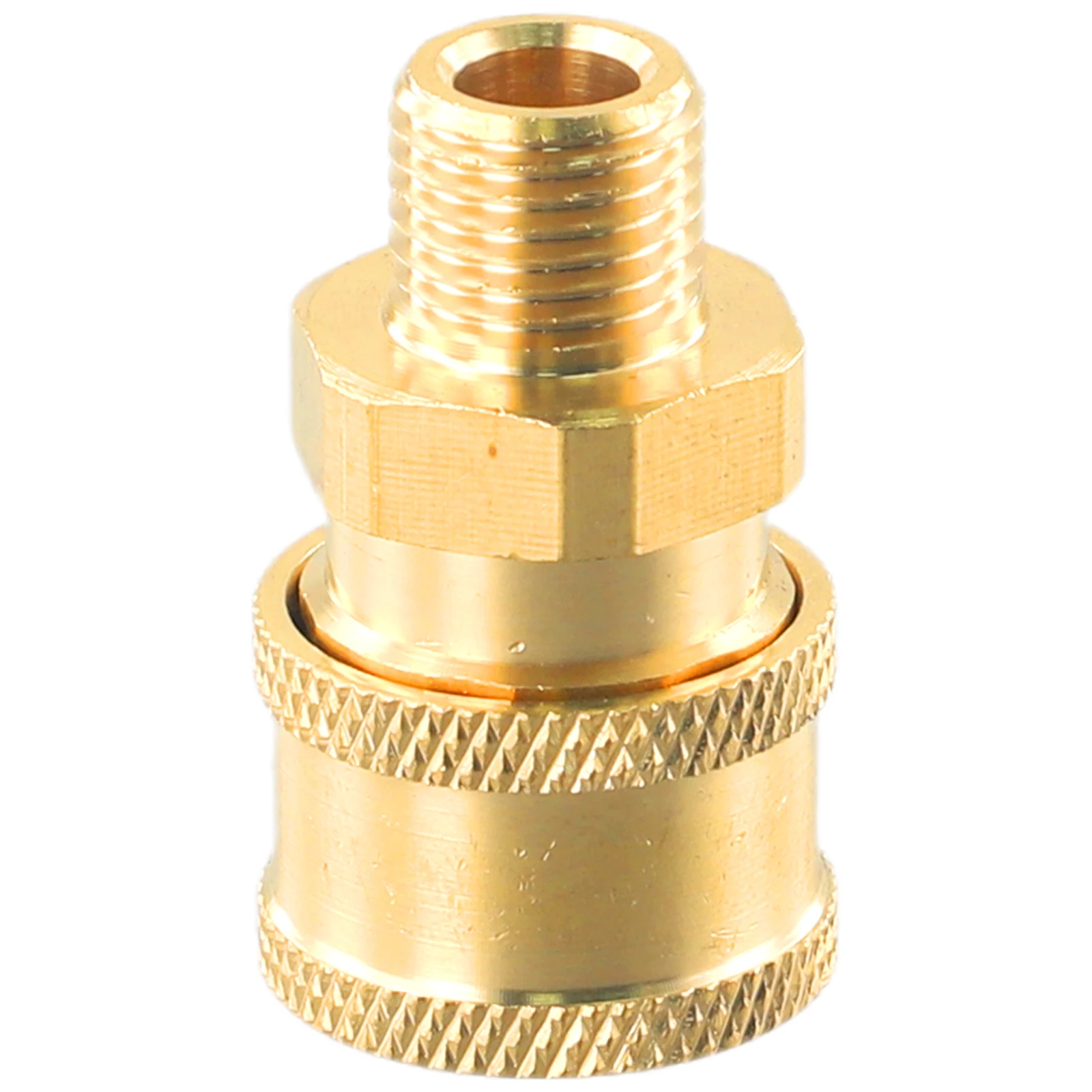 

Sturdy Brass Quick Connect Coupler Adapter for High Pressure Washers M22 Quick Connect Male to 1/4 Male Thread