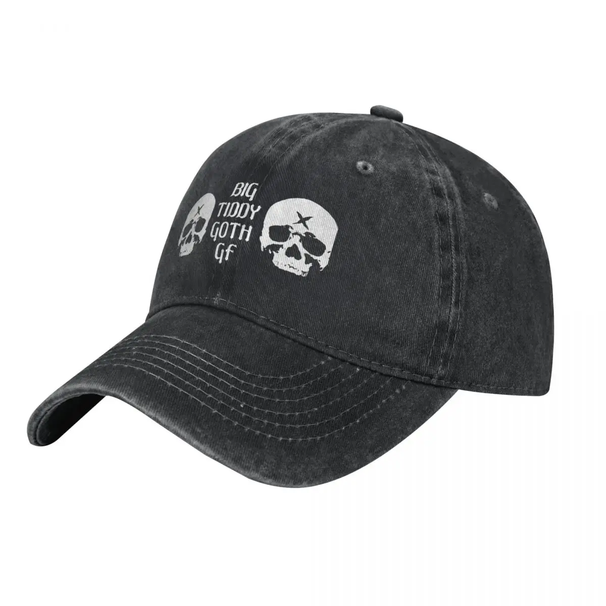 Big Tiddy Goth GF Girlfriend with Skull boobs Baseball Cap Luxury Cap Rave Anime Hat derby hat Sun Hats For Women Men's