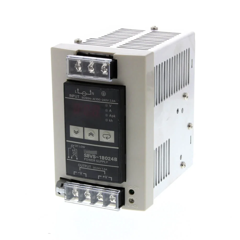 S8VS-0146B 24V 180W 7.5A DIN Rail Switching Power Supply Indication  for Industrial Automation Systems