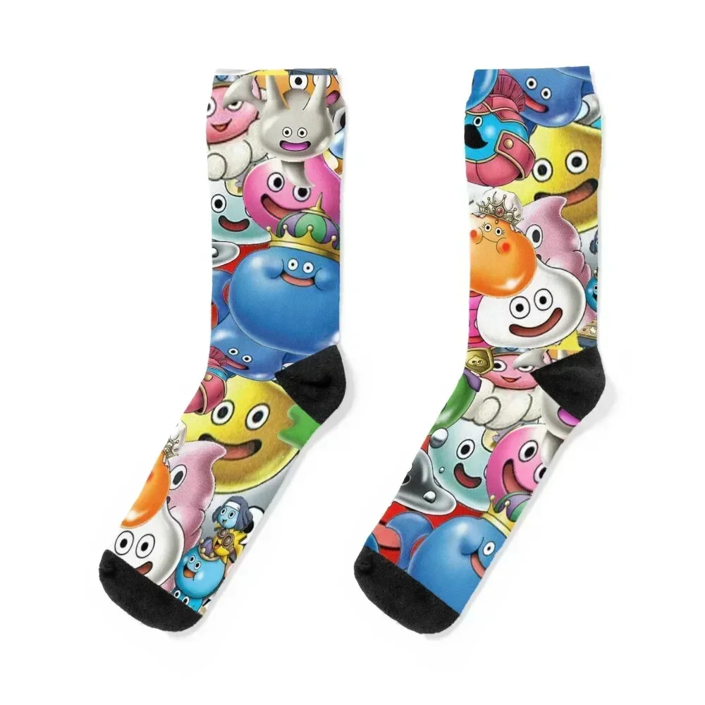 

Dragon Quest Slimes Socks Stockings soccer anti-slip valentine gift ideas basketball Designer Man Socks Women's