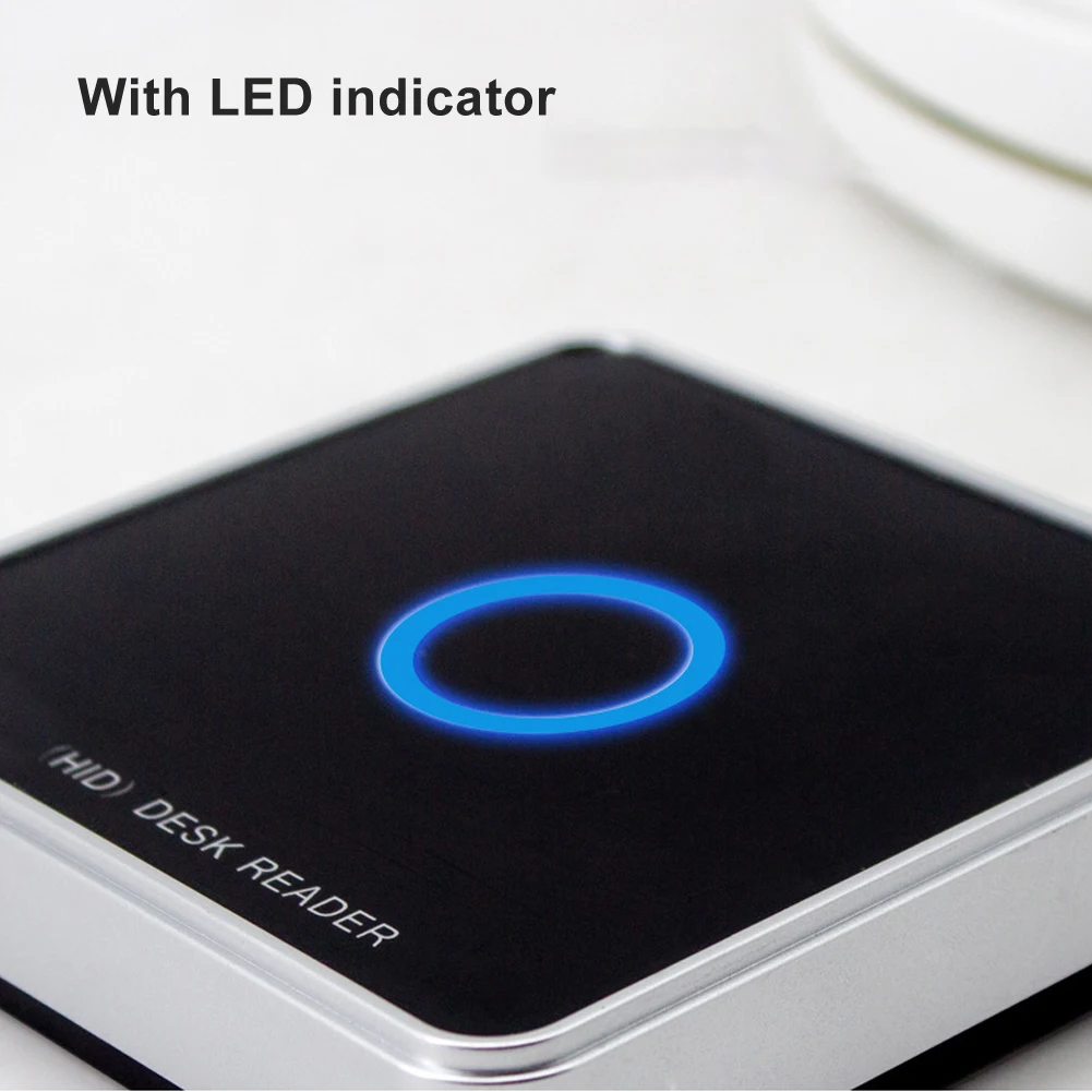 Desktop Reader Desktop Reader Writer UHF RFID Card Issuer 915MHZ Non‑Contact Electronic Tag Access Control Desktop Card Reader