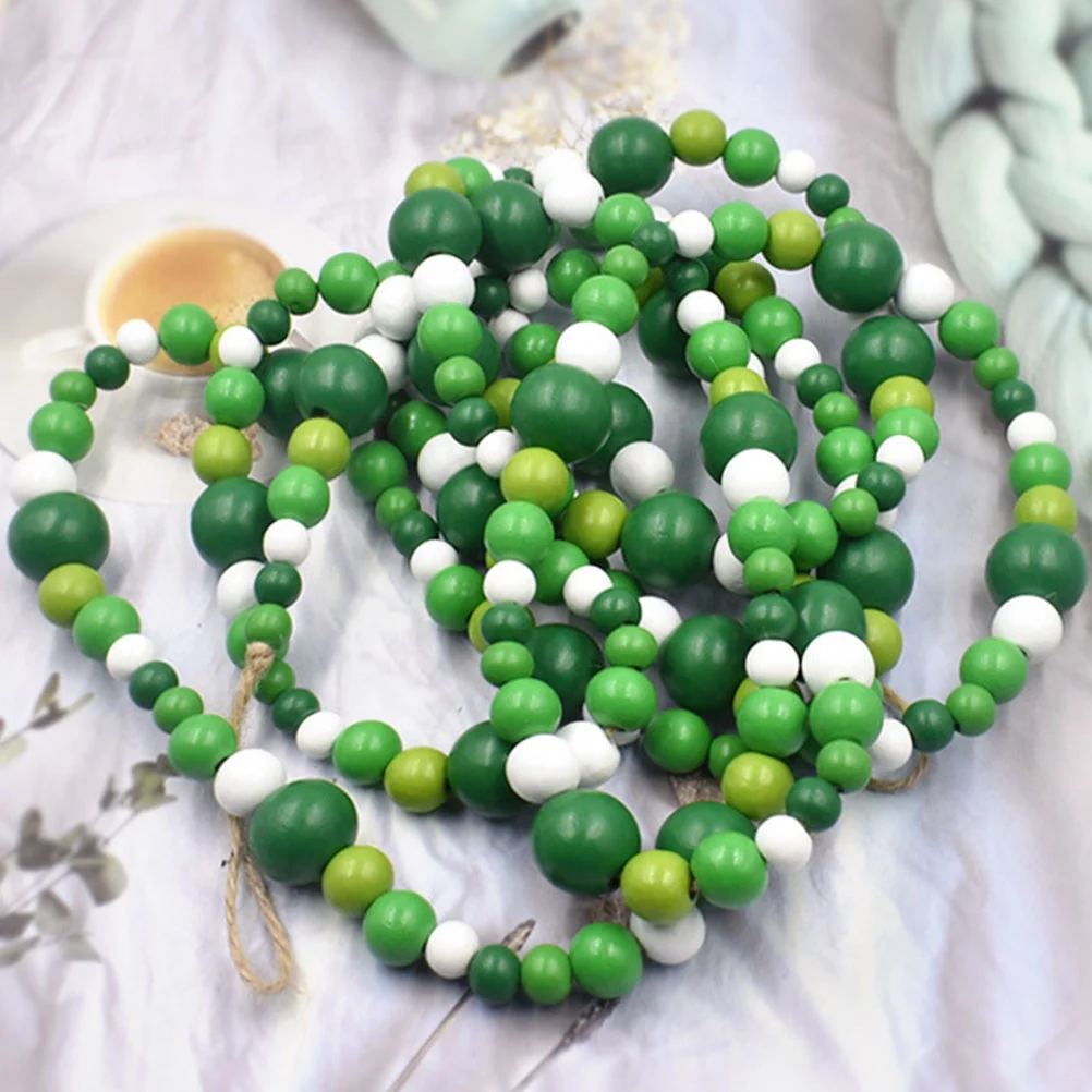 Pom Green Beaded Decoration Christmas Decorations Outdoor Party Supply Ribbon Festival Pendant Office Ornament