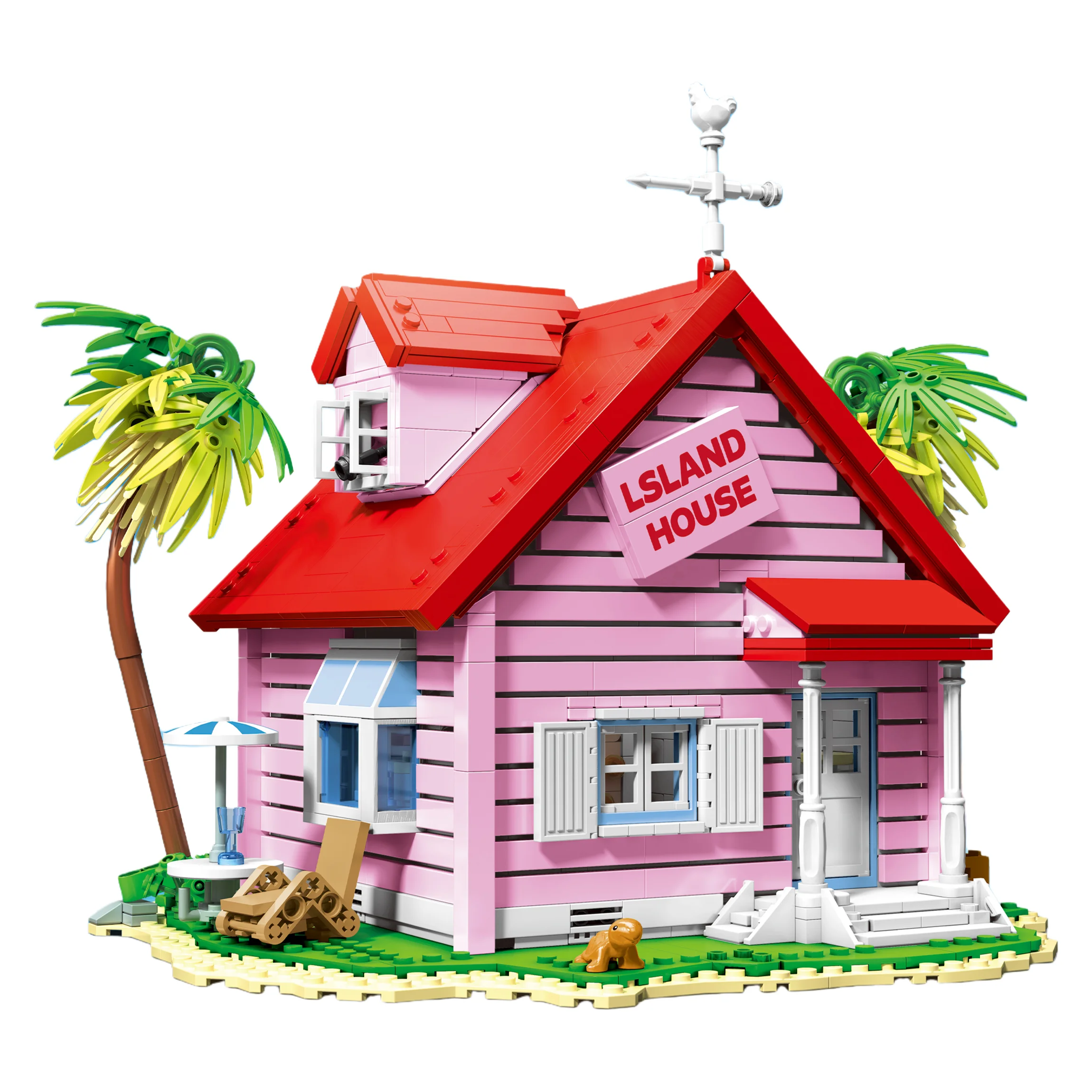 80024 Street View Ocean View House, Modelo Arquitectónico de Bloques de Construcción, MOC, Modelo de Partículas Pequeñas, Juguete de Ensamblaje, Regalo de Cumpleaños para Niños