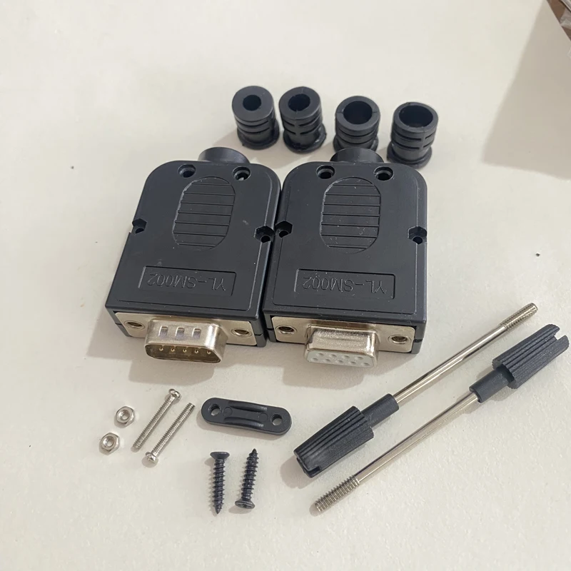 Cltgxdd 1Set DB9 DB15 Stecker-Buchse-Verbinder 9-Pin 15-Pin lötfreier Anschlussstecker RS232 COM Serieller Port D-SUB Breakout-Verbinder – Detail 19