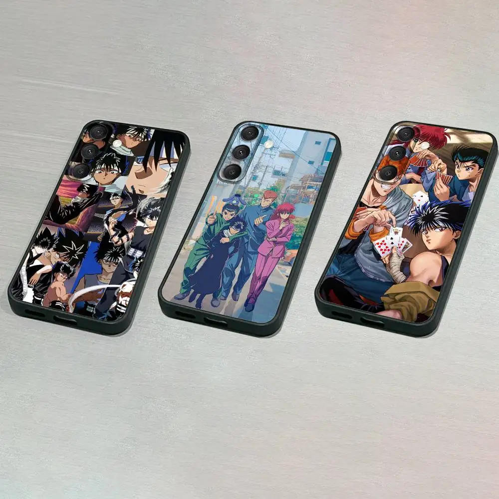 

Anime Y-Yu Yu H-Hakusho Phone Case For Samsung S25,S24,S23,S22,S21,S20,S10,Ultra,Plus,Lite,FE,Soft Silicone Black Cover