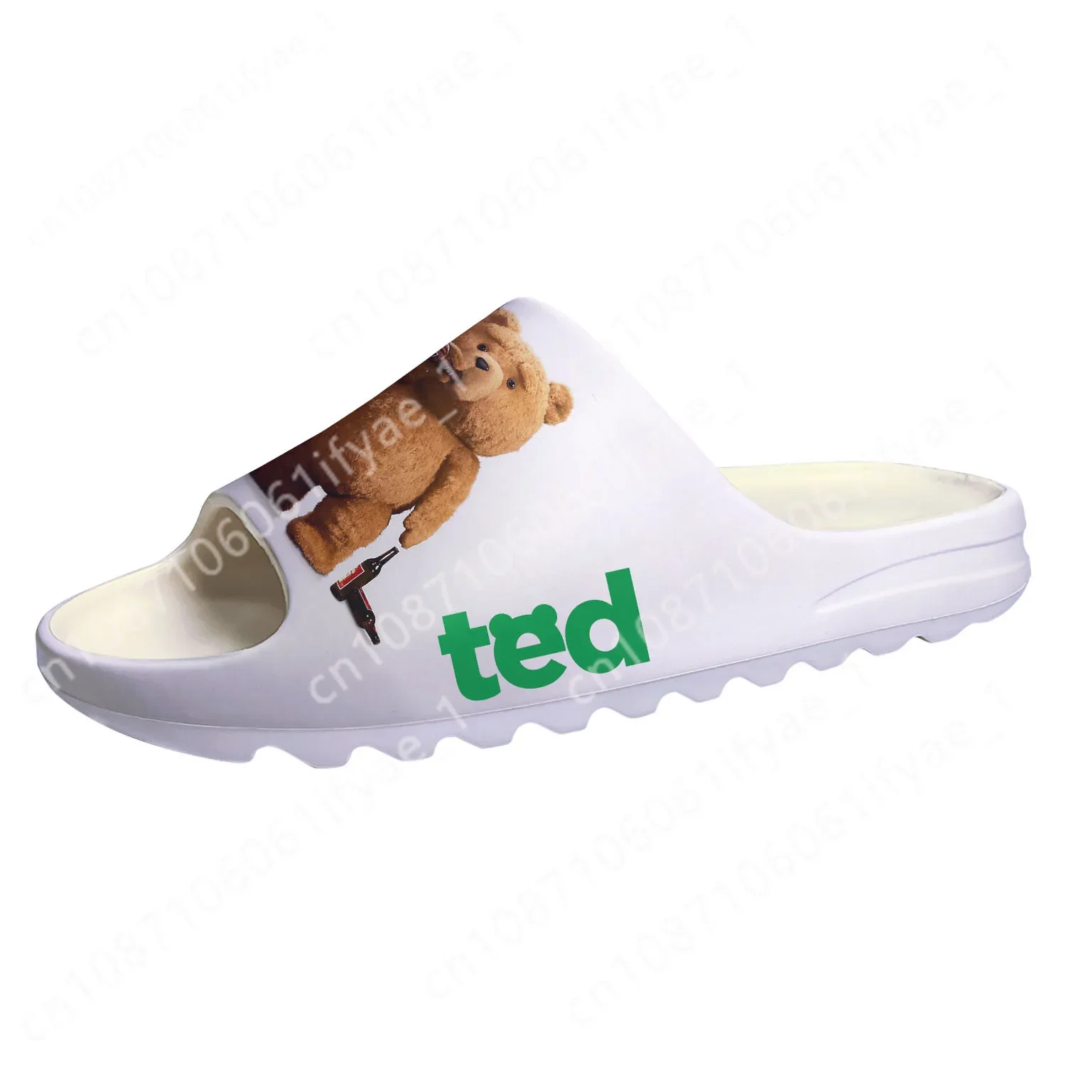 Ted Bear Movie Beer Bath Soft Sole Sllipers Home Clogs Customized Step On Water Shoes Mens Womens Teenager Step in Sandals