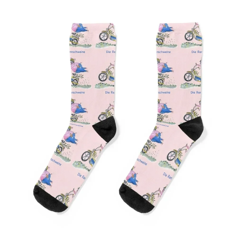 

The racing pigs blue Socks Toe sports Stockings compression luxury Socks Women's Men's