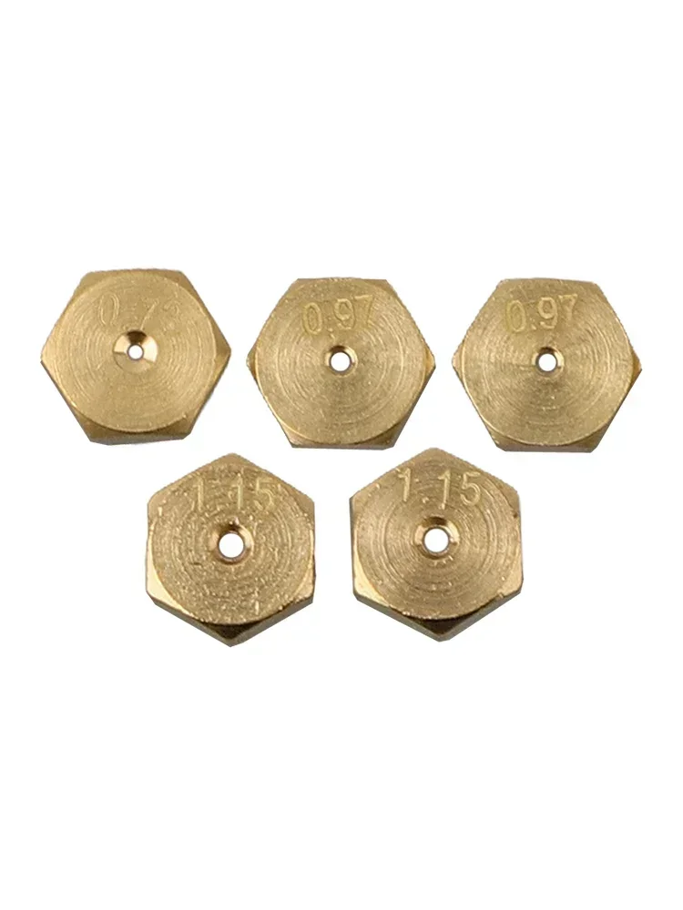 5PCS Burner Gas Natural Gas Hob LPG Conversion Kit Jets Brass Nozzles Propane Injectors Set For Gas Stove Kitchen Supply