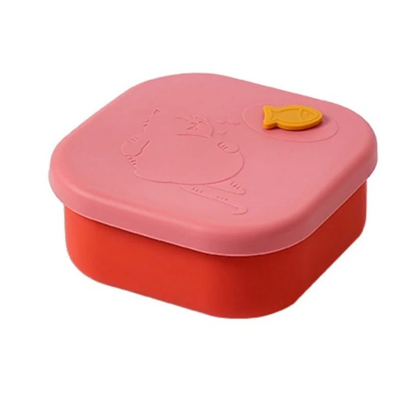 Silicone Lunch Box, Bento Box, Student Work Creative And Cute Cartoon Home Silicone Food Storage And Preservation Box