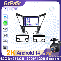 Car Radio Autoradio for Hyundai Sonata 6 YF i40 i45 2009 - 2014 Wireless Carplay Screen Android Auto wifi  GPS 4G No 2din DVD