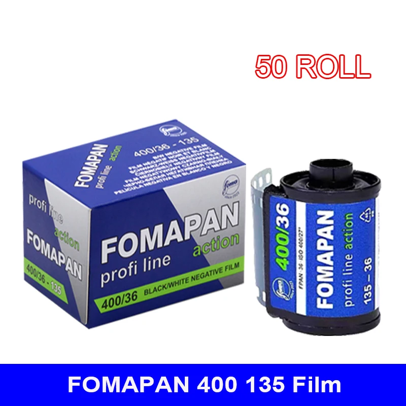 

50 ROLL NEW Fomapan Classic 400 135 Kinetoscope Move Films New Classic Black And White Subpackage Rolls 36 Exposure Per Roll