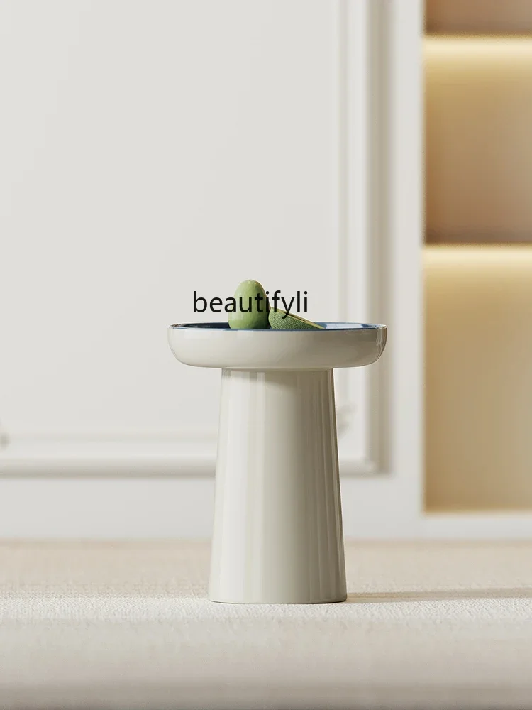 

Nordic Modern Minimalist Mini Sofa Side Table Balcony Small round Table Italian Light Luxury Corner Table