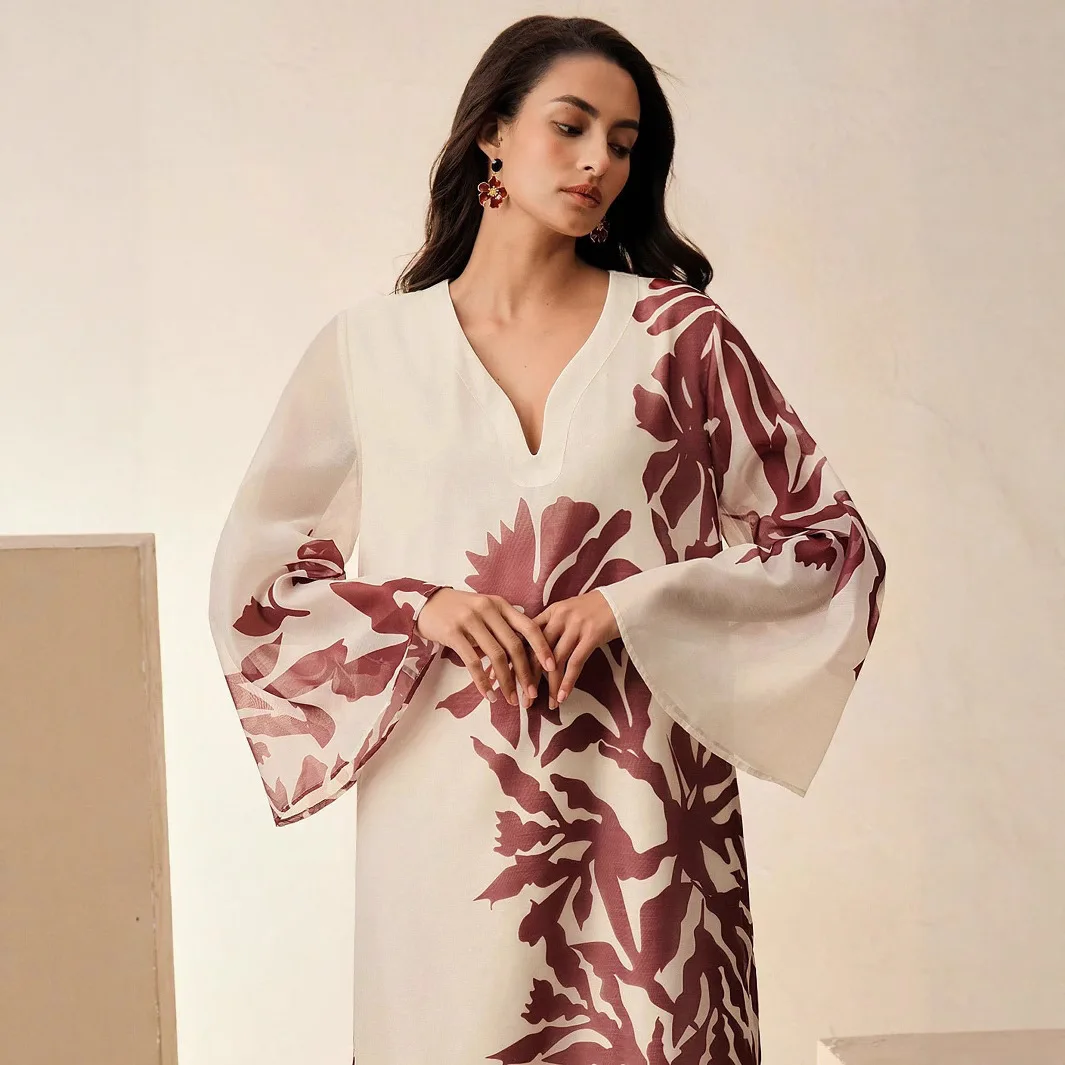 

My-241182 Abaya Muslim 2025 New Fashion Long Robe Women's Long Dress Abaya Dress Robe Abaya Ramadan Dubai Luxury Islam Elegant