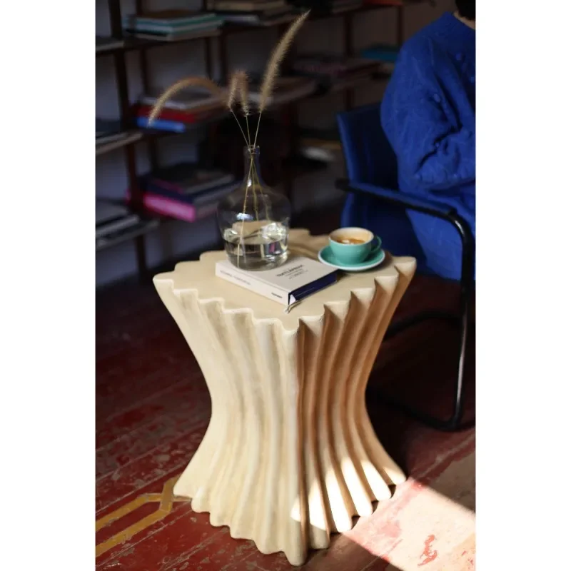 Art Design Retro Roman Column Cafe B & B Square Side Table, Modern Side Table Coffee Table Sofa