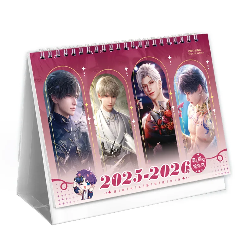 2025 Year Game Love And Deepspace Desk Calendar Zayne Xavier Rafayel  Characters Dual Calendars 2025.01-2026.12