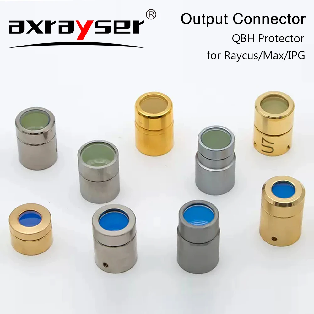 Imagem -04 - Raycus Max e Ipg Saída Protetora Connector Lens Group Qbh Fibra Laser Fonte Proteção Cap Cristal Óptico 1.5kw 3kw Original