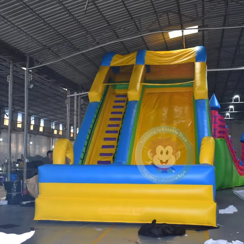 Yellow Inflatable Slide Kids Play Outdoor Bouncing Slide Inflatable Party Event