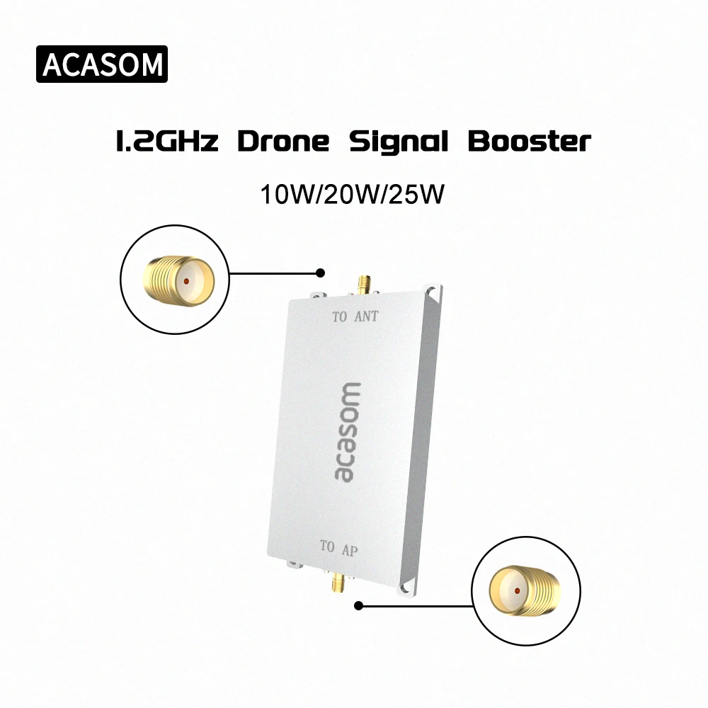 Imagem -02 - Amplificador de Sinal Fpv para Drone Signal Booster Signal Booster Tarot Transmissão de Imagem Mavic 1.2ghz 20w 1.2g