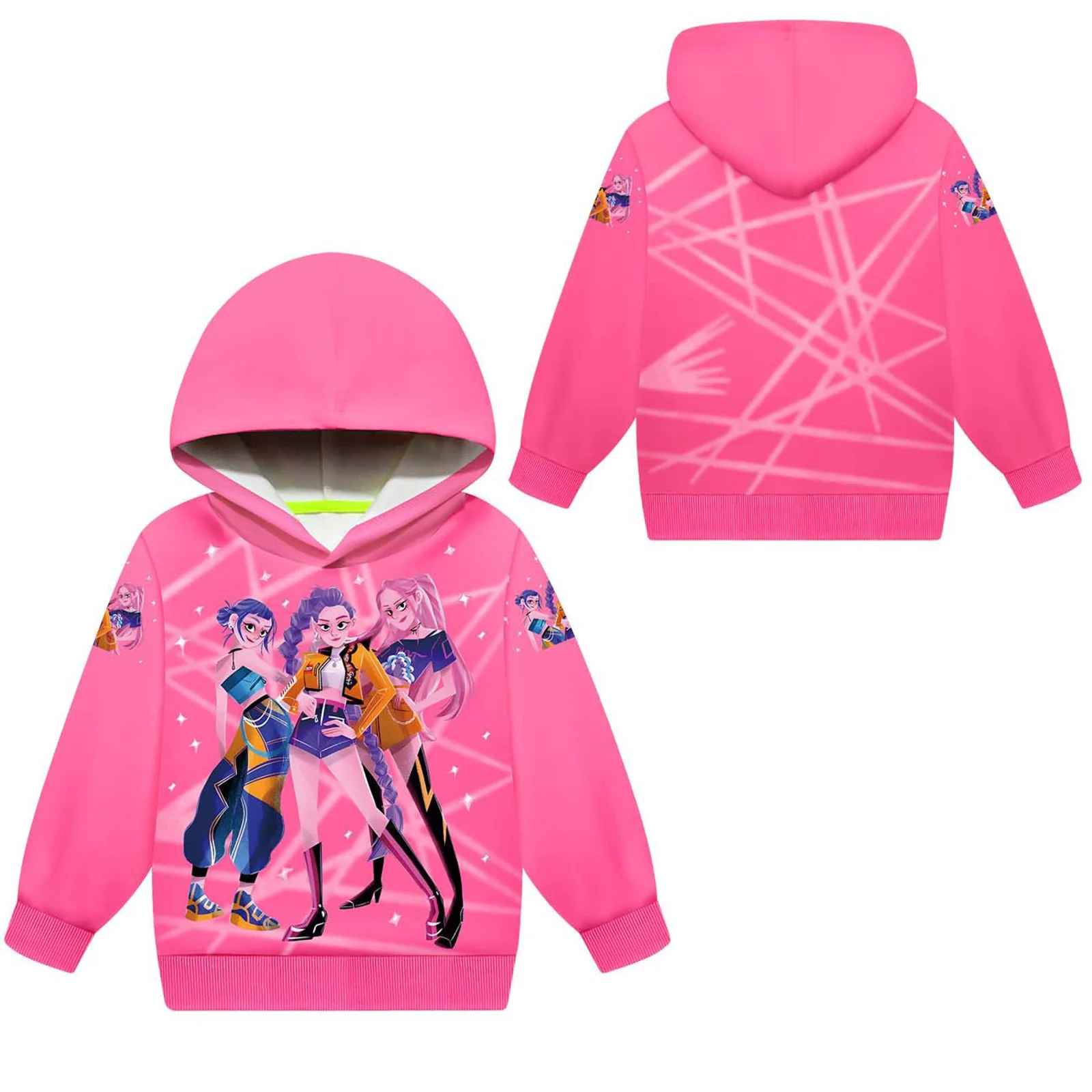 

2025 Hot Coat Boy Girl Crewneck Anime Printed Funny Casual Cute Fashion Top For Children Clothes Kpop Demon Hunters Kids Coats