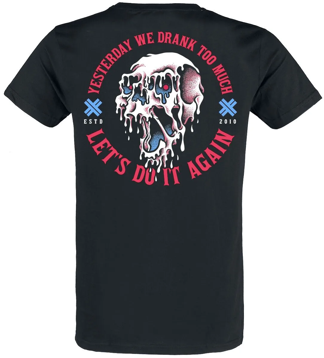 Electric Callboy Drinking Party Skull Print T-shirt Men Women Electronic Core Band Unisex Short Sleeve Tee