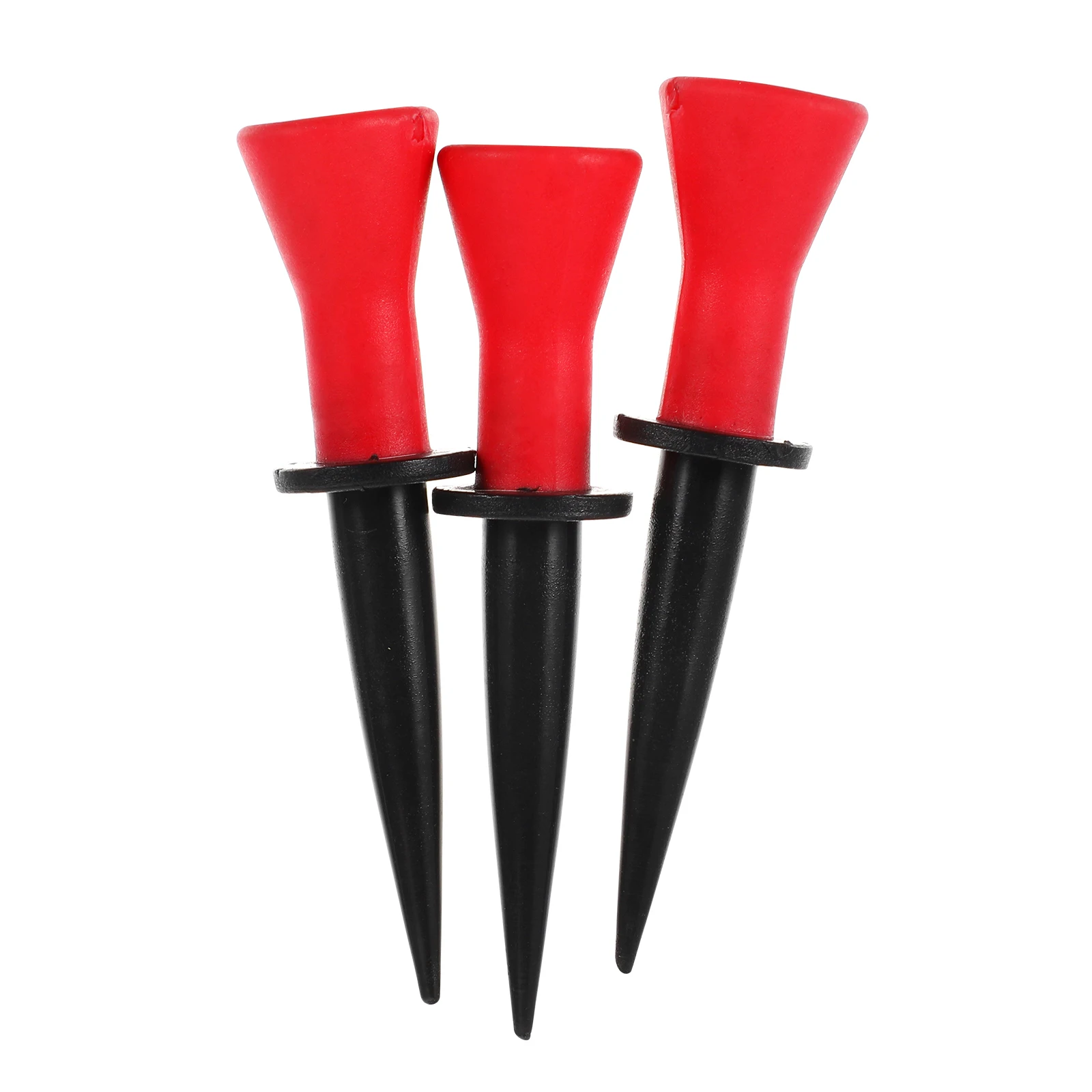 3 Pcs Golf Golfs Tees Holder Training Tool Ball Stand Rack Halloween Rubber Plastic