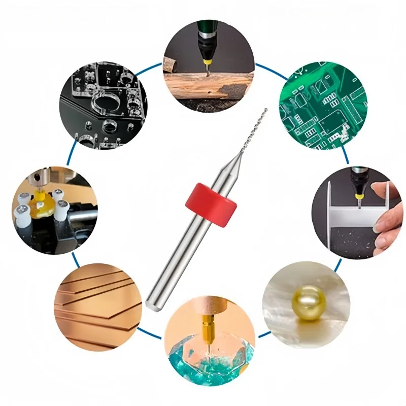 50pcs small bit 0.1-1.0mm mixed pull box wholesale small bit tungsten steel Fried Dough Twists bit