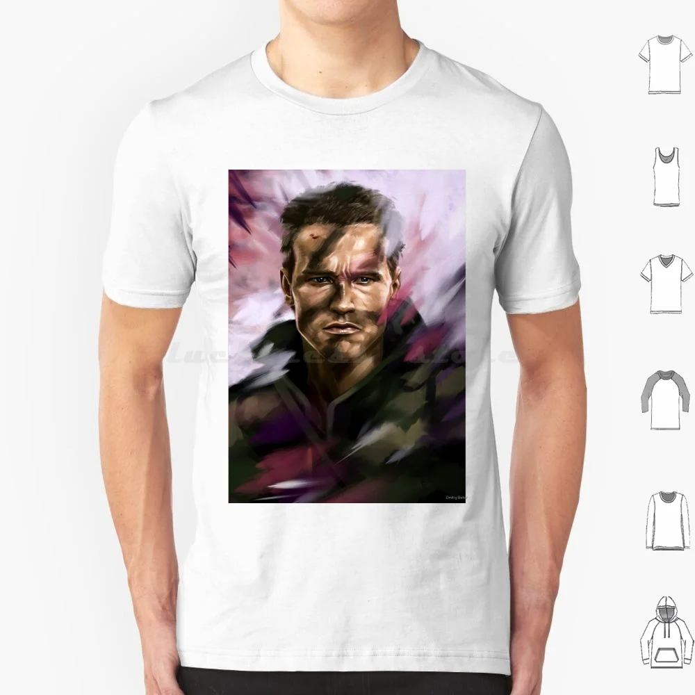 Camiseta Commando 6xl de algodón, camiseta genial de película de acción americana, Arnold Schwarzenegger, Arnold Schwarzenegger Hero Power