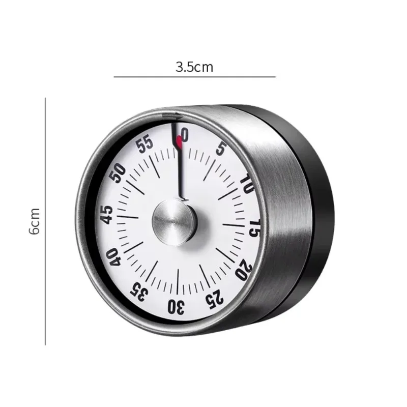 1pc Visual Timer Mechanical Countdown Timers Kitchen Classroom Baking Clock for Teaching Meeting Cookin Working