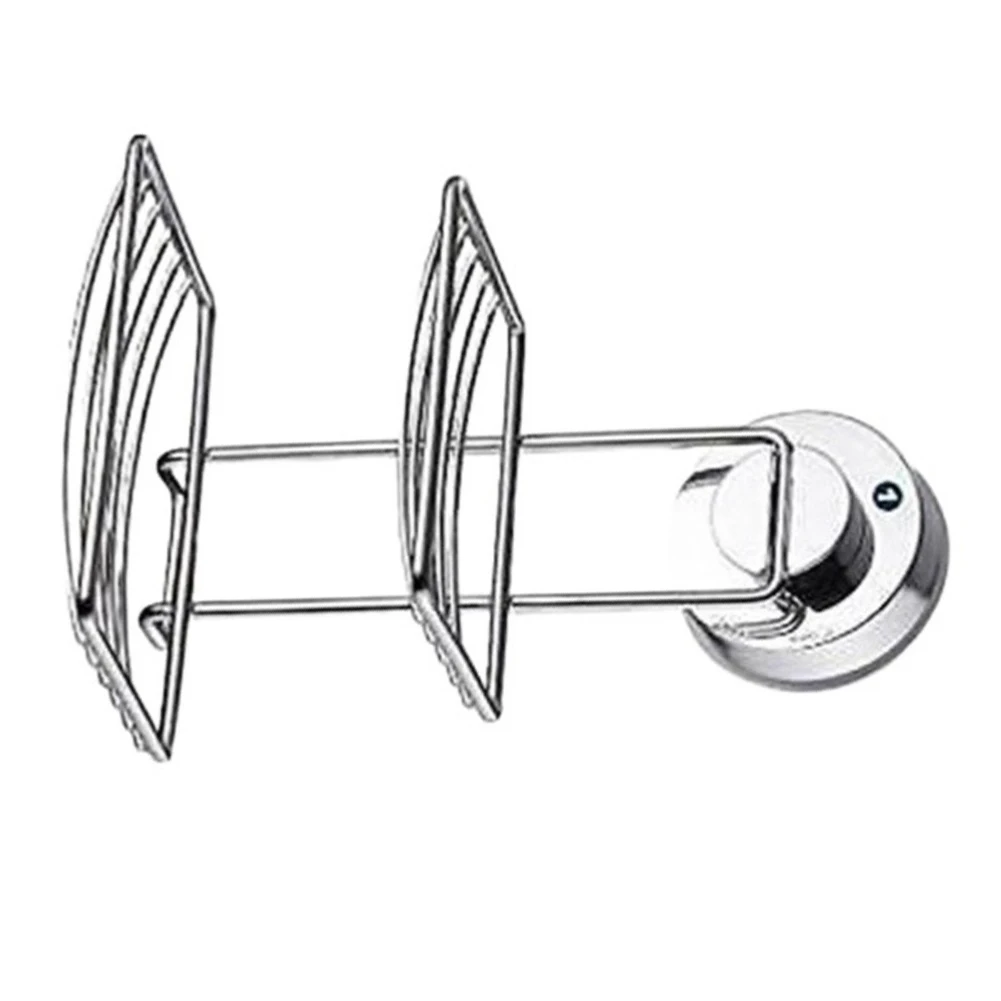 Ceramic for tile Soap Stand ABS Double Layer Silver 1pc Glass Door And Casement And Other Smooth Metal for surface