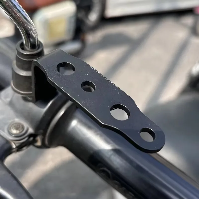 Motorcycle LED Headlight Bracket Rearview Mirror Lamp Spotlight Extension Holder Clamp Motorbike Scooter Accessories