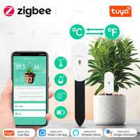 Tuya Zigbee Soil Moisture Sensor Humidity Temperature Tester Smartlife Remote Monitor Garden Home Automation Irrigation Detector