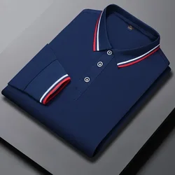 Polo à revers vert foncé et blanc, chemise publicitaire à manches longues, vêtements de travail culturels, vêtements de groupe d'activités, vente en gros