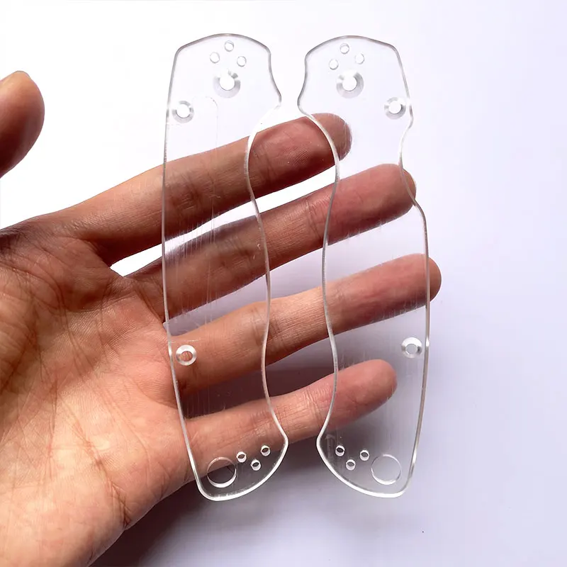 

1 пара прозрачного акрилового материала, ручка ножа, накладная ручка для Spider Para2 C81 MPCW2, модифицированные аксессуары «сделай сам»