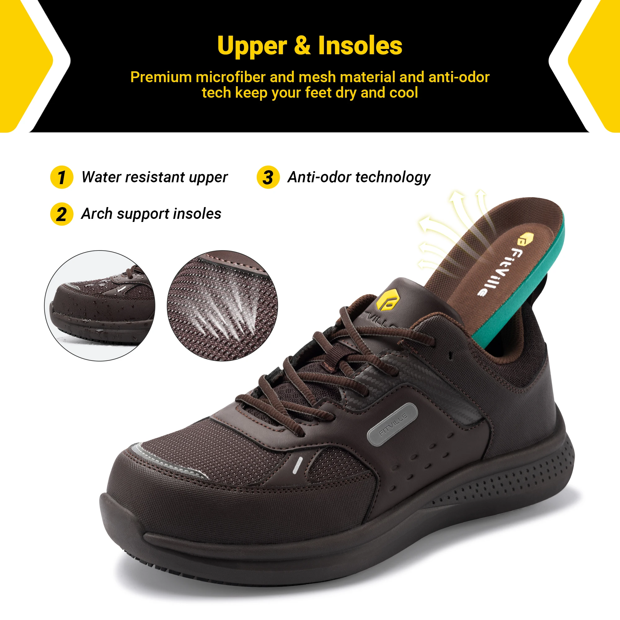 Zapatos de Trabajo Fitville Ex - Men Shoes Marks reseña y precio